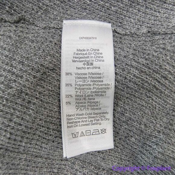 NEW Madewell Plus Asherton Waffle Henley Sweater in gray, 3X - Picture 12 of 16